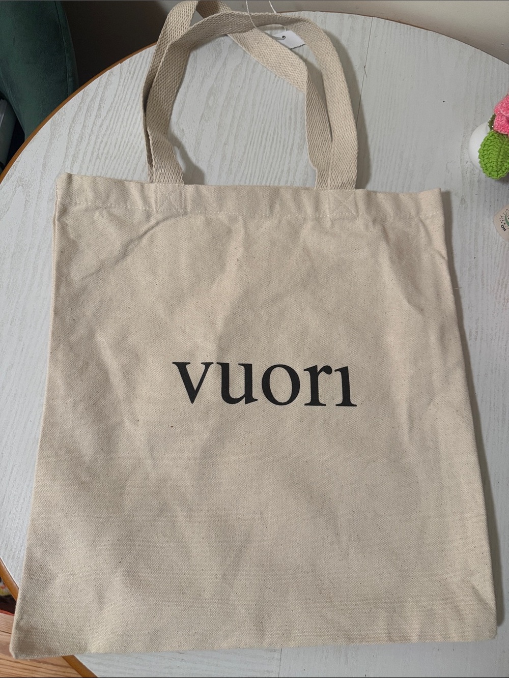 Vuori The Rise The Shine canvas tote new